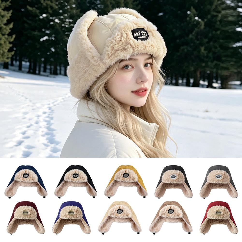 Trapper Hat Ear Flap - Wintermuts met imitatiebontvoering, winddichte oorflappen, Ushanka-muts,