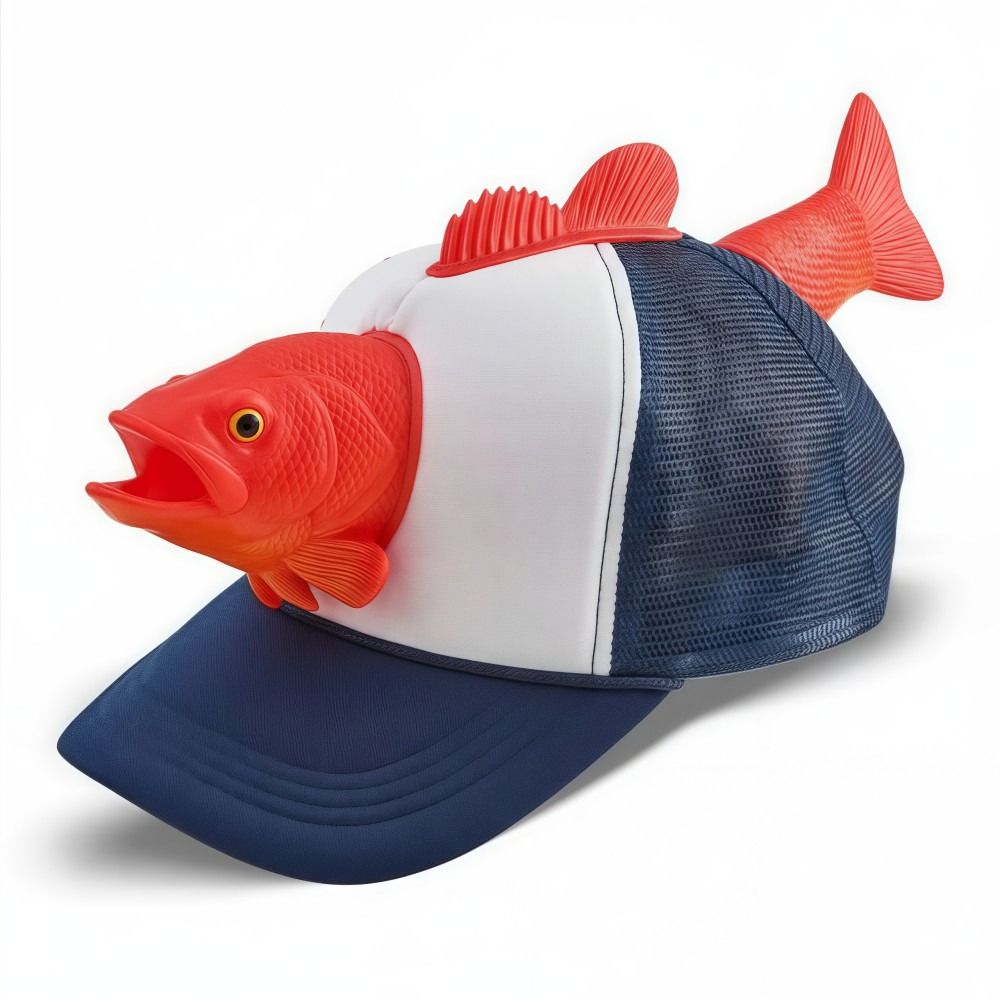 Trucker Cap Mesh - Grappige 3D Vis Dieren Trucker Hoed