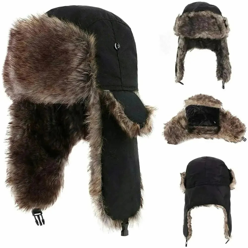 Trapper Hat Ear Flap - Heren Winter Trapper Aviator Trooper Oorklep