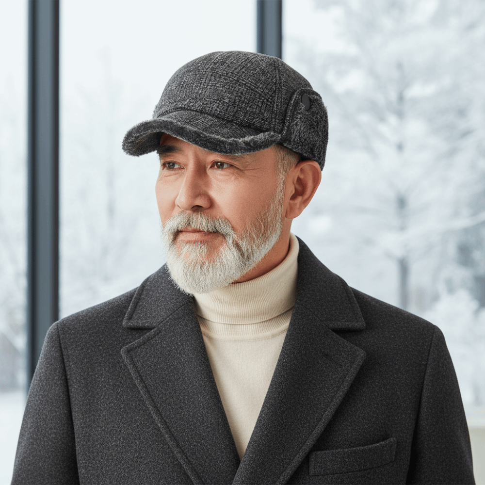 Trapper Hat Ear Flap - Warme papa-muts, warme wintertrappermuts, dikke winddichte