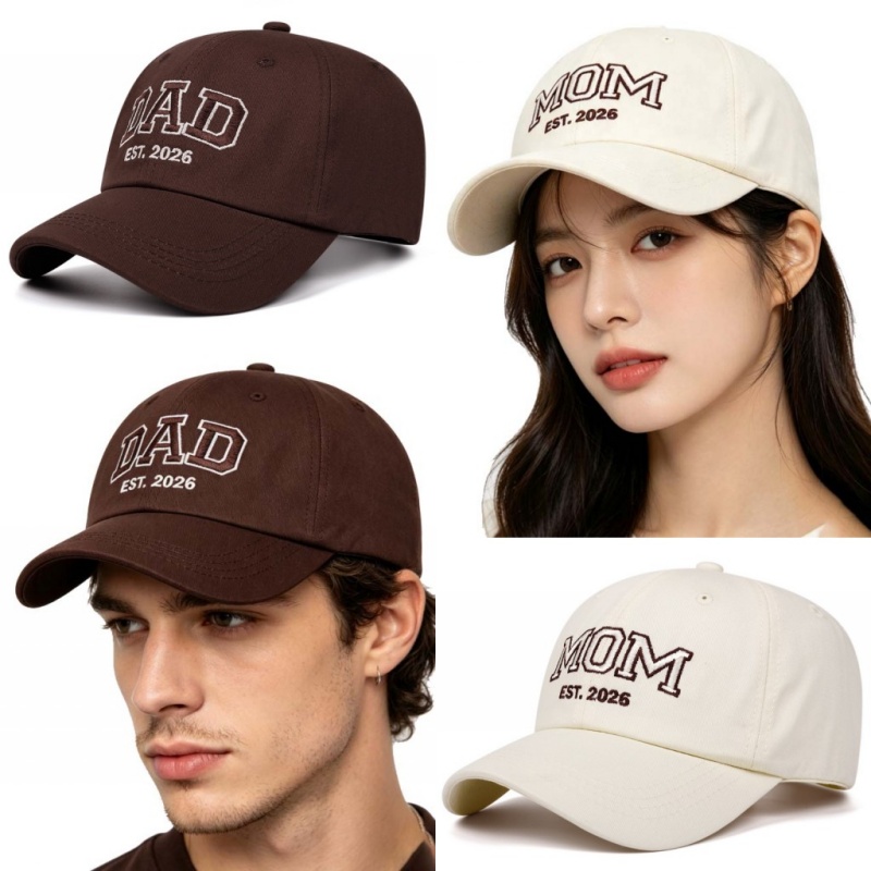 Golf Cap Dad - NIEUWE DAD MOM Borduren Effen kleur