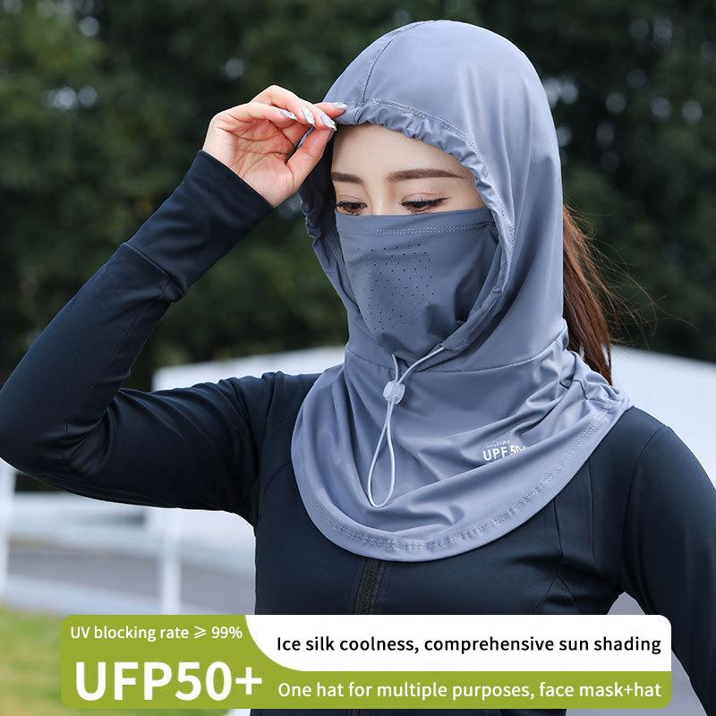Sun Hat Wide Brim - IJszijde zonnehoed dames UV-bescherming verstelbare brede
