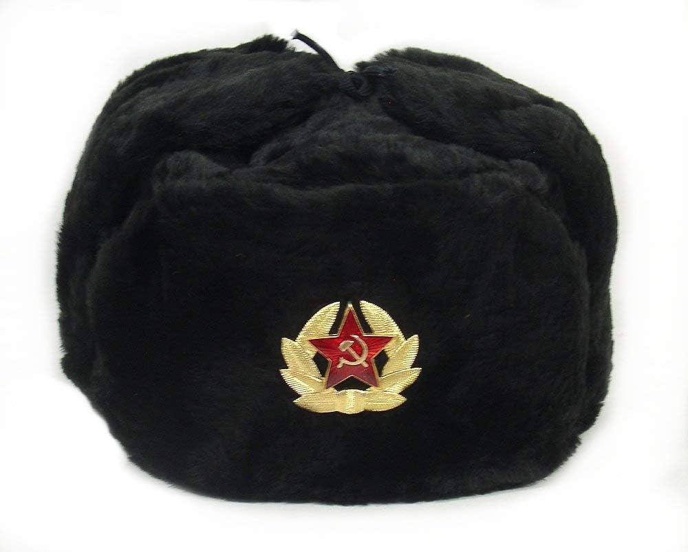 Trapper Hat Ear Flap - Russische Hoed Sovjetleger Militaire Badge Mannen