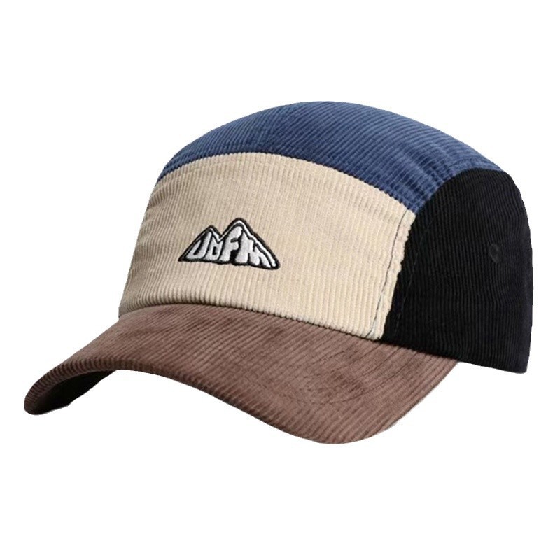 Corduroy Cap 5 Panel - Heren Dames Vizierhoed 5-panelen Corduroy Korte