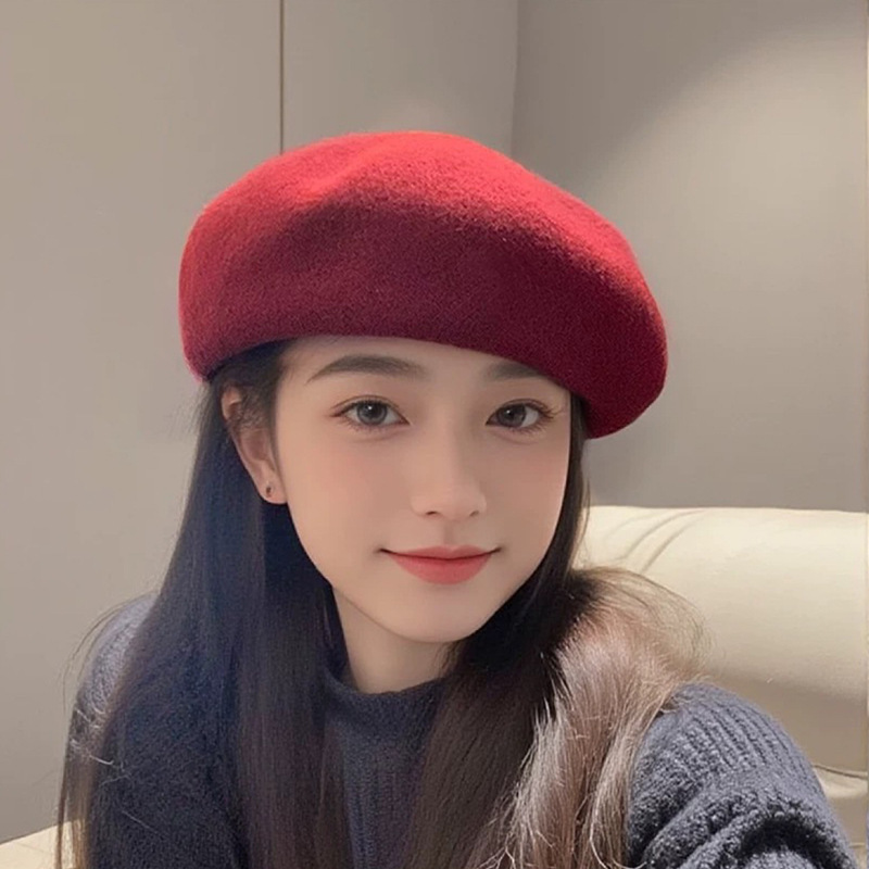 Beret French Wool - Herfstklassieker Franse wollen baret voor dames,