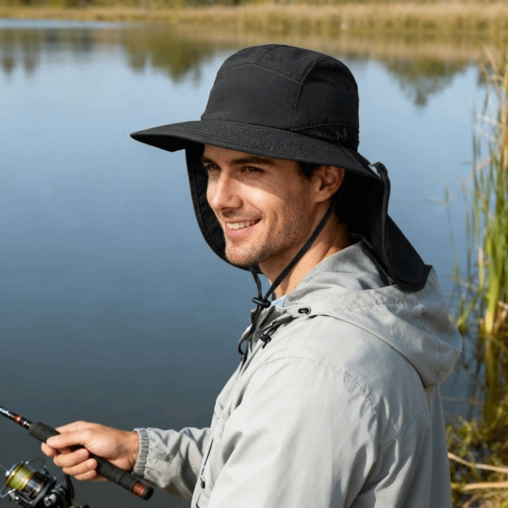 Bucket Hat Cotton - Zonnehoed met brede rand, zonnehoed voor
