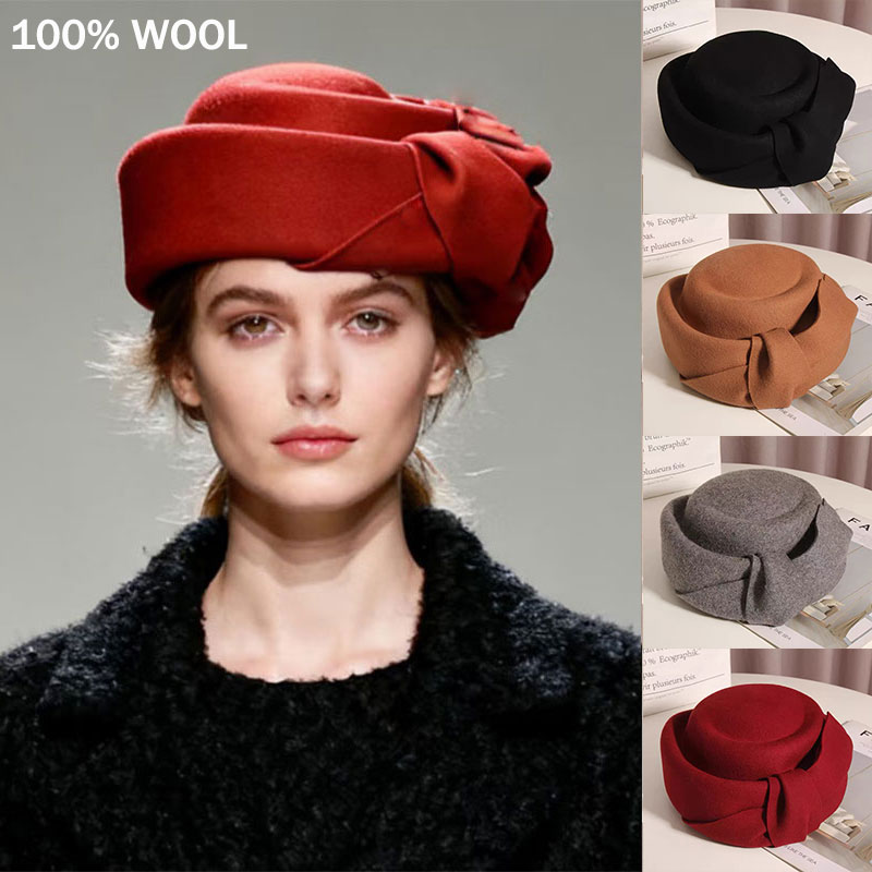 Beret French Wool - Nieuwe Klassieke Wolvilt Baret Vrouwen Winter
