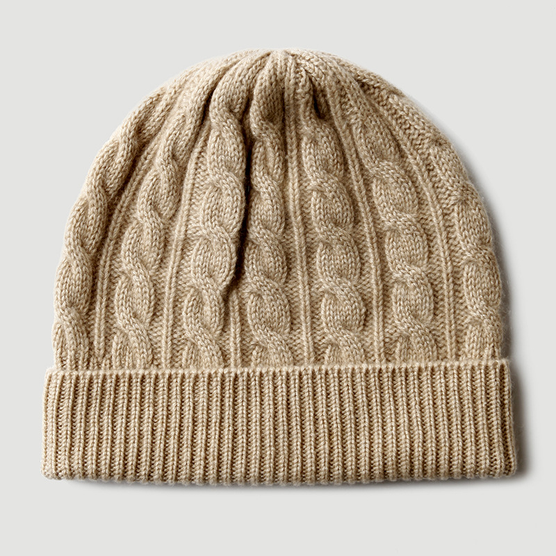 100% Zuivere Kasjmier gebreide - Beanie Cuffed Knit recensie en prijs