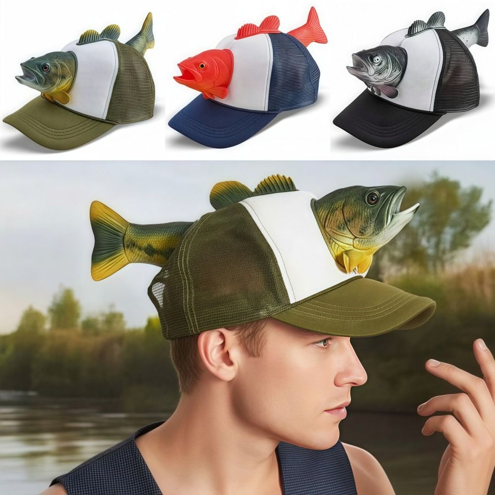 Grappige 3D visdieren trucker  - Trucker Cap Mesh recensie en prijs