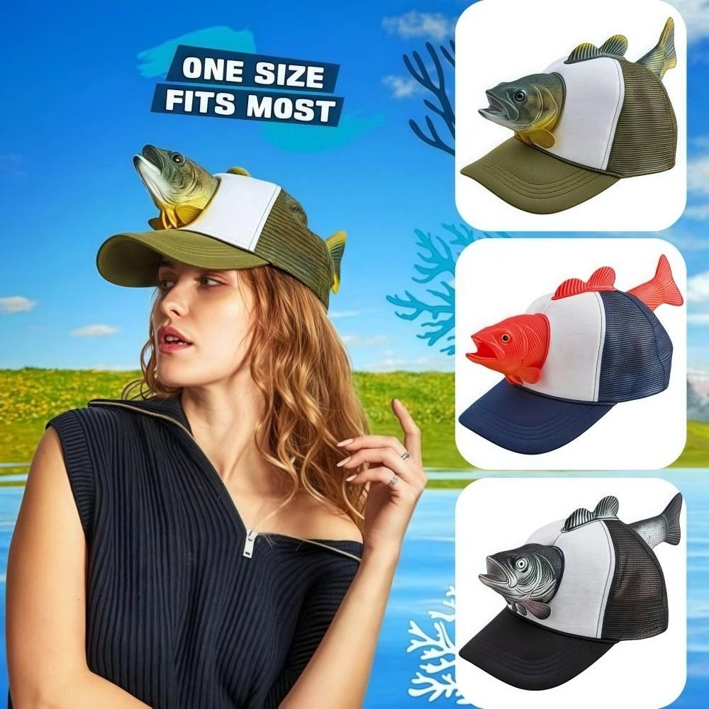 Grappige 3D visdieren trucker  - Trucker Cap Mesh recensie en prijs