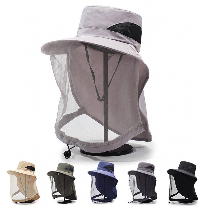 Zonnehoed van mesh met nekband - Sun Hat Wide Brim recensie en prijs