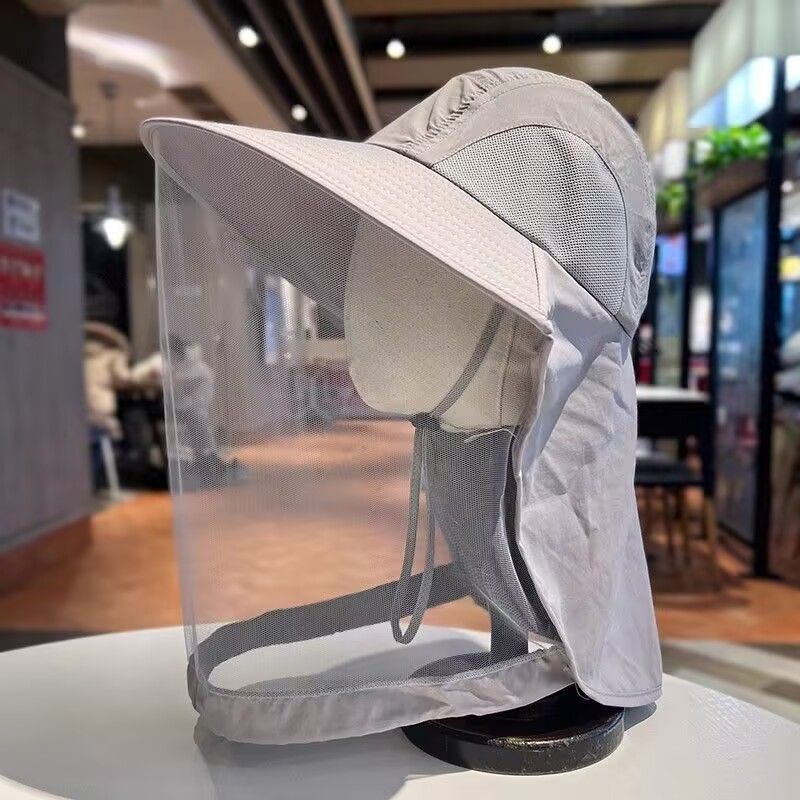 Zonnehoed van mesh met nekband - Sun Hat Wide Brim recensie en prijs