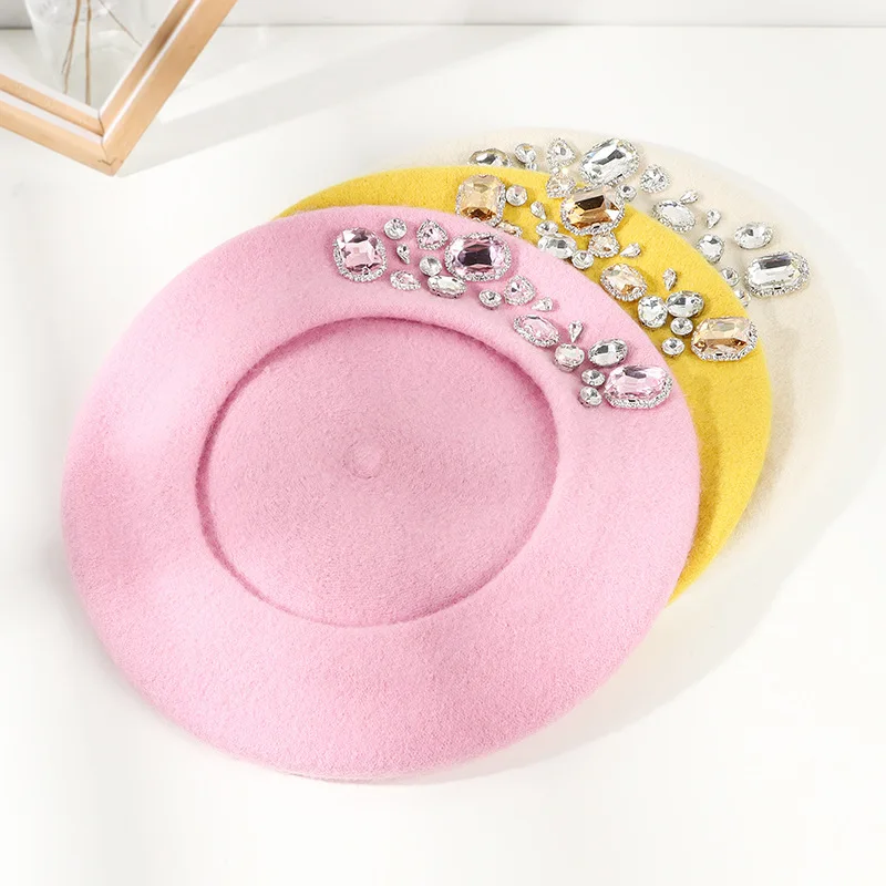 Prachtige strasswollen baret v - Beret French Wool recensie en prijs