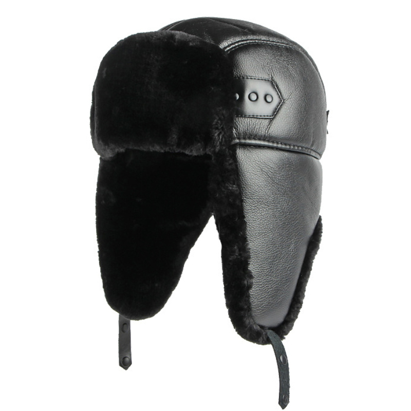 HT4002 Nieuwe Pu Lederen Russi - Trapper Hat Ear Flap recensie en prijs