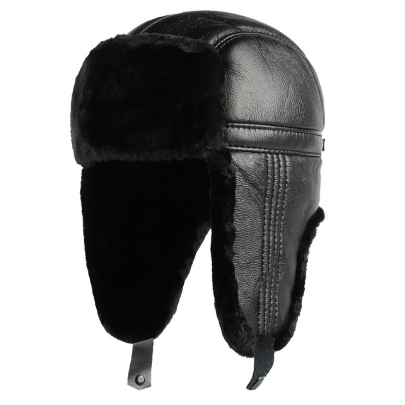 HT4002 Nieuwe Pu Lederen Russi - Trapper Hat Ear Flap recensie en prijs