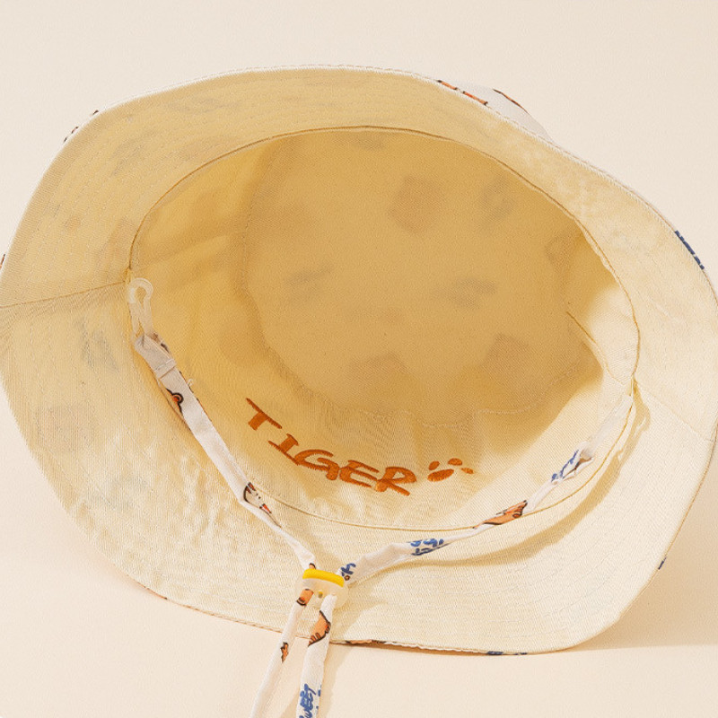 Met letters geborduurde baby-e - Bucket Hat Cotton recensie en prijs