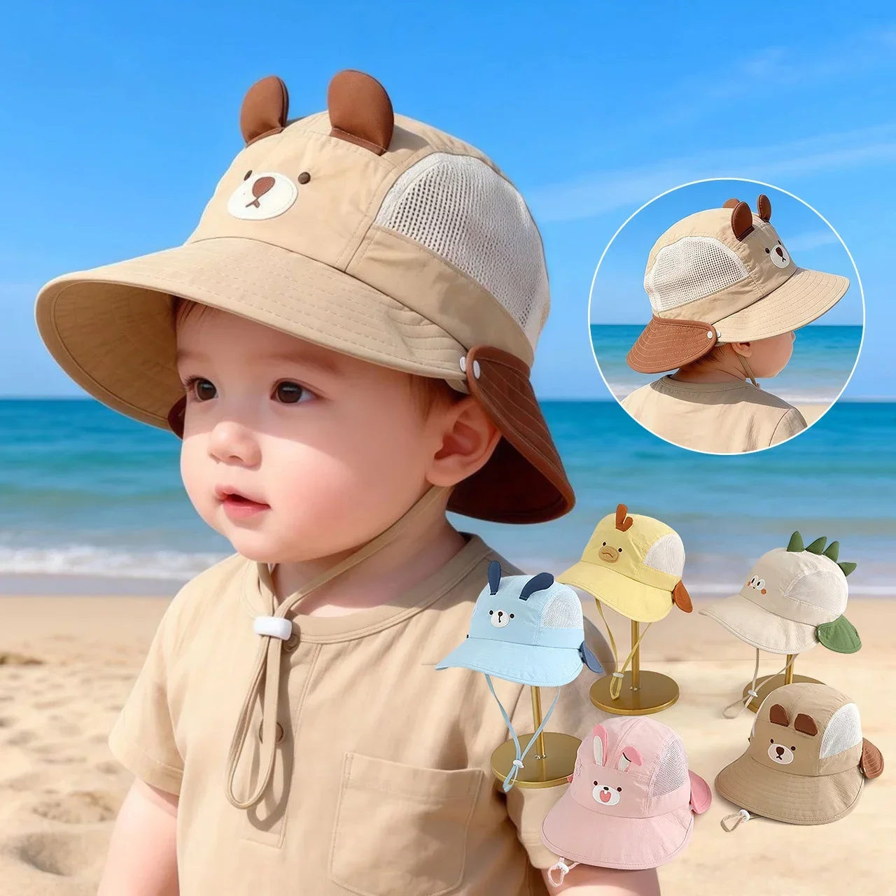 Baby Cartoon Beer Konijnenoren - Sun Hat Wide Brim recensie en prijs