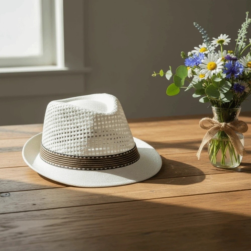 Korte rand heren panamahoed, a - Bucket Hat Cotton recensie en prijs