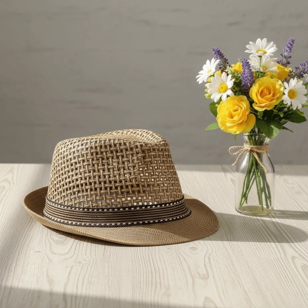 Korte rand heren panamahoed, a - Bucket Hat Cotton recensie en prijs