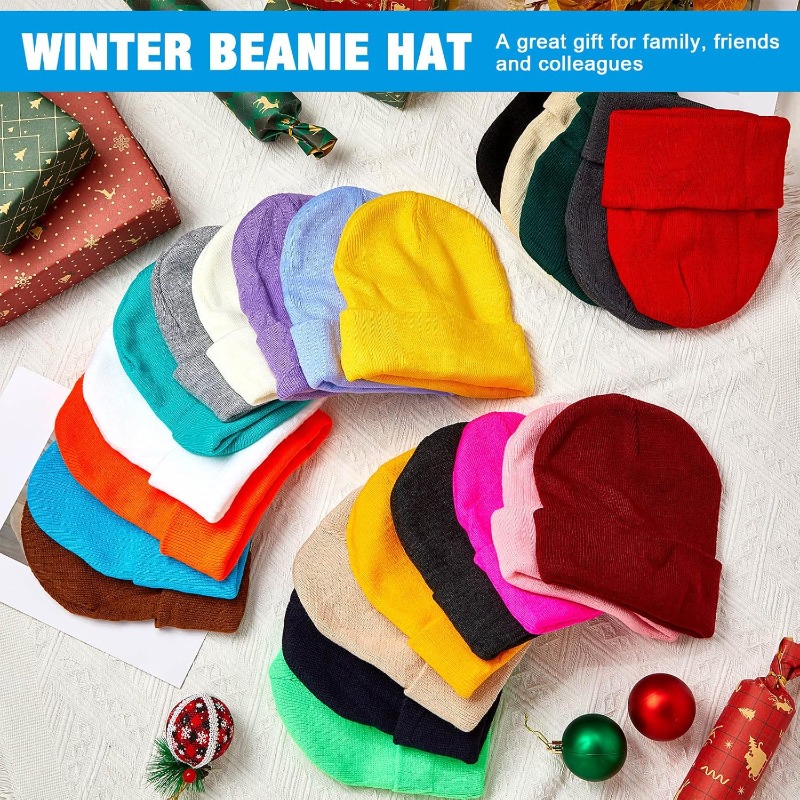 1pc Winter Warme Dikke Muts vo - Beanie Cuffed Knit recensie en prijs