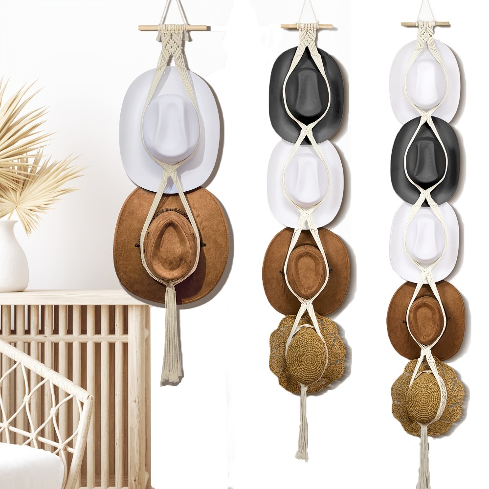 Boheemse macrame hoedenhanger, - Sun Hat Wide Brim recensie en prijs