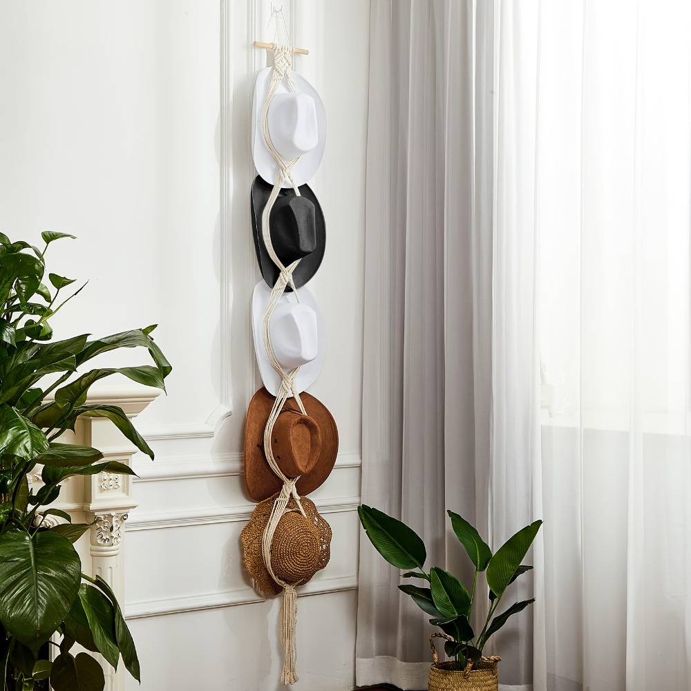 Boheemse macrame hoedenhanger, - Sun Hat Wide Brim recensie en prijs