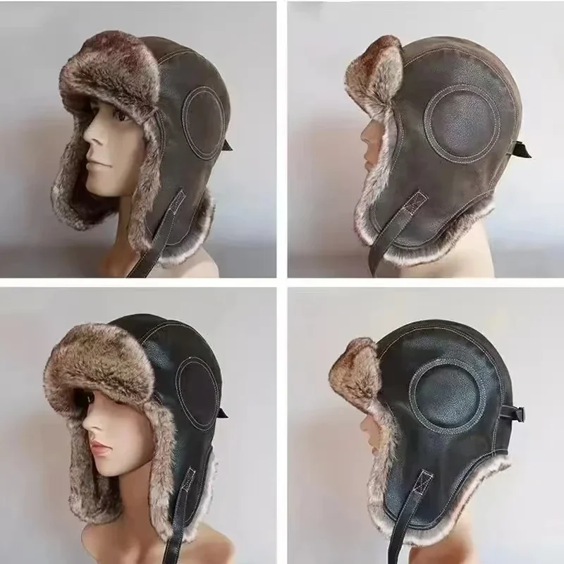 Lederen Sneeuwpenpet Met Oorkl - Trapper Hat Ear Flap recensie en prijs