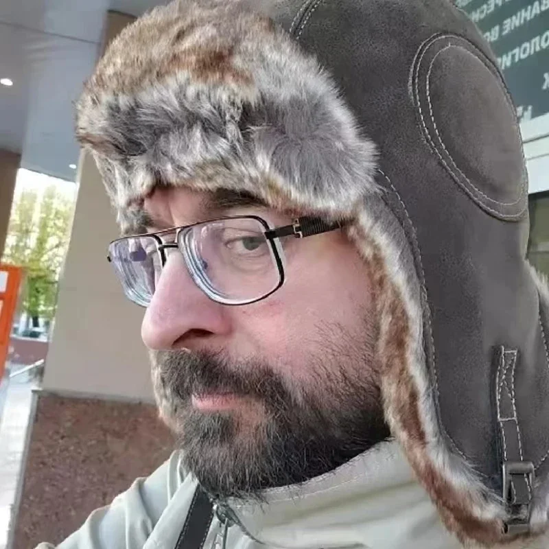 Lederen Sneeuwpenpet Met Oorkl - Trapper Hat Ear Flap recensie en prijs