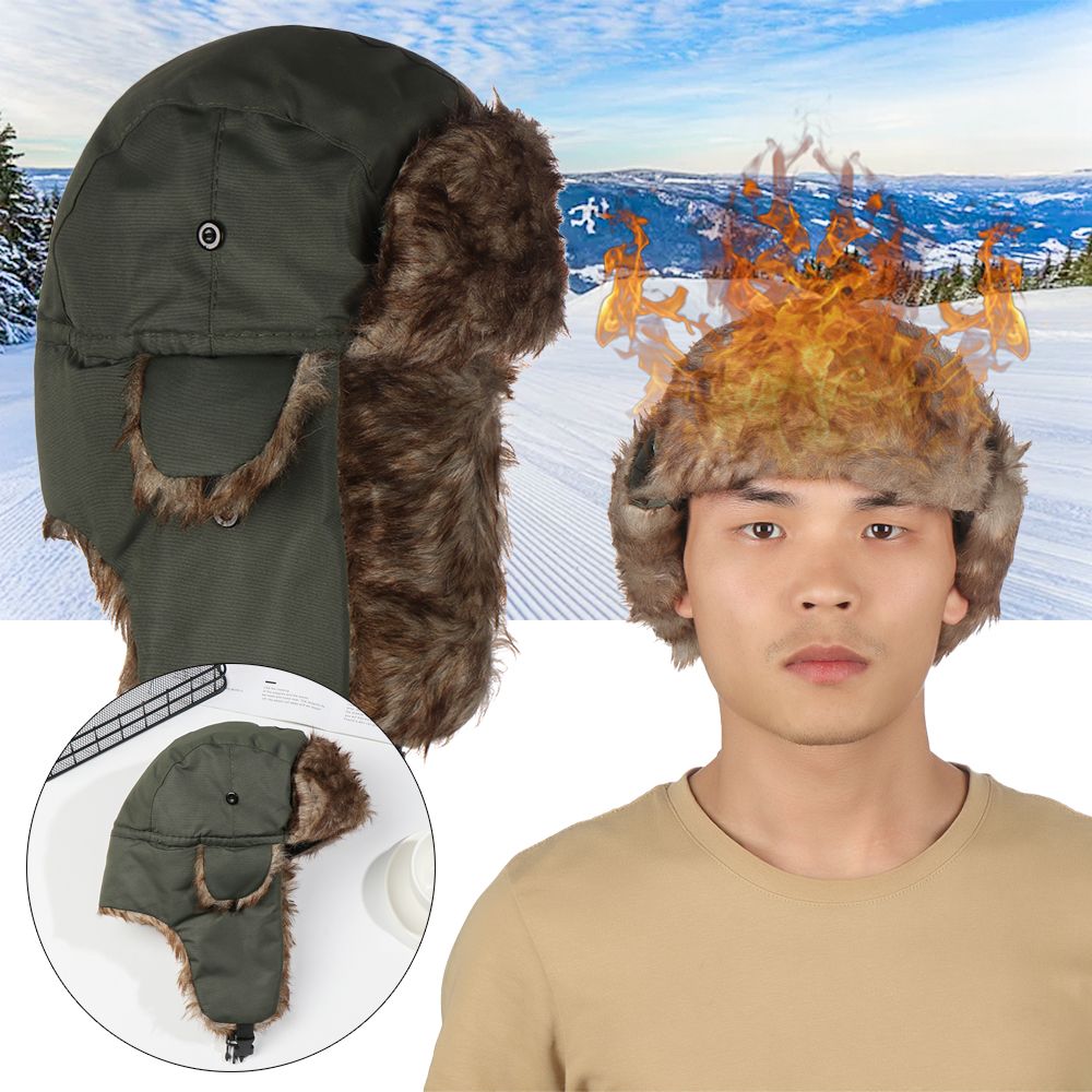 Warme oorwarmers ski-muts wint - Trapper Hat Ear Flap recensie en prijs