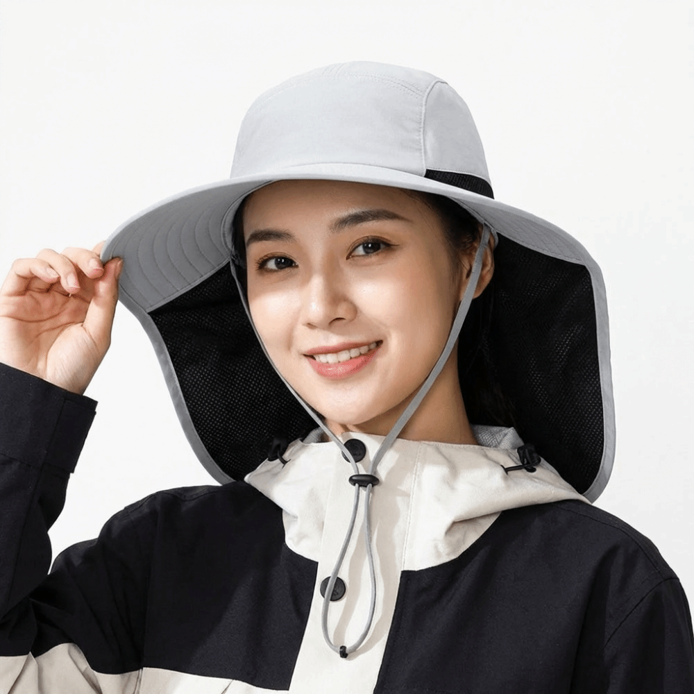 Mode-sunhoed met brede rand, v - Bucket Hat Cotton recensie en prijs