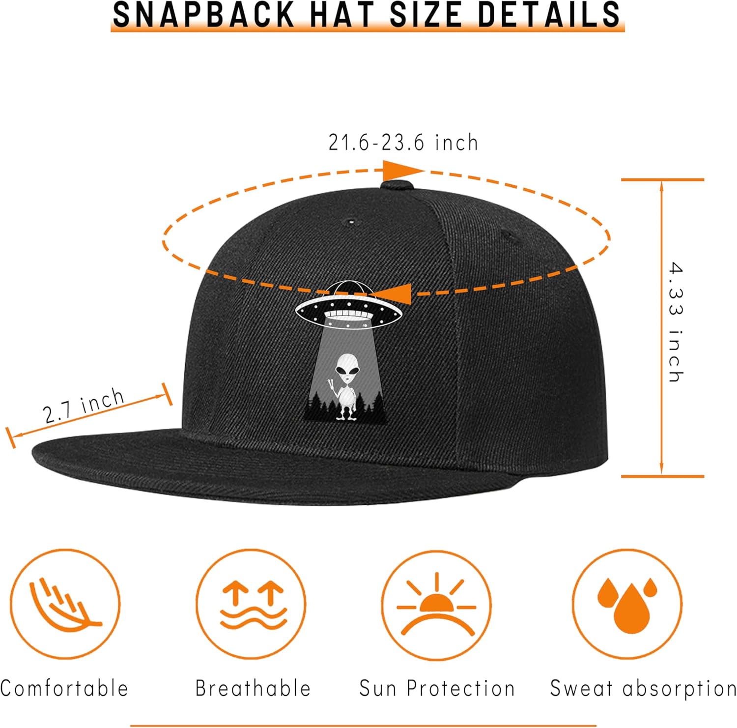 Ufo Aliens Snapback Hoeden voo - Snapback Hat Flat recensie en prijs