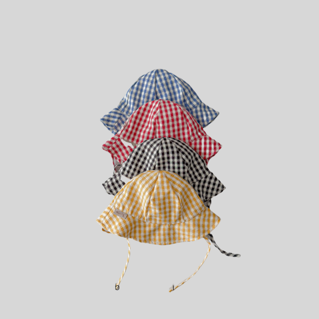 Ins stijl geruite baby-emmerho - Bucket Hat Cotton recensie en prijs