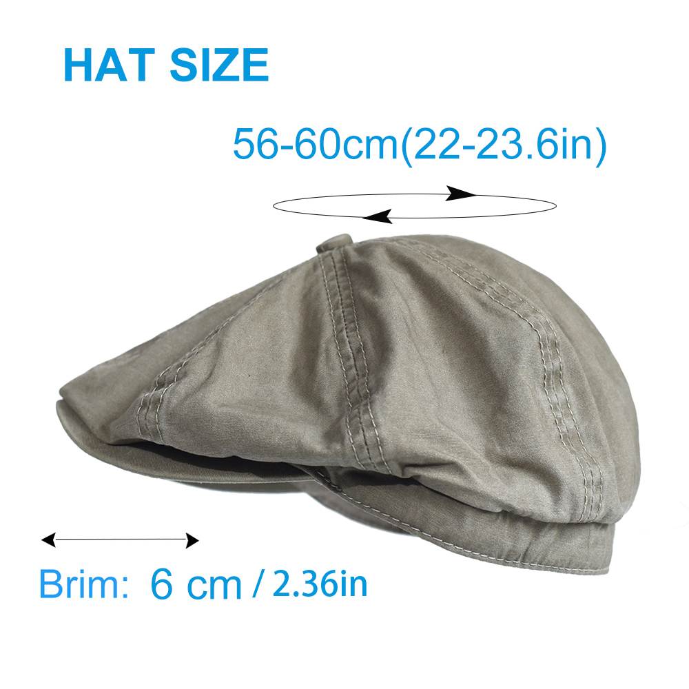 Gewassen katoenen krantenjonge - Newsboy Cap Ivy recensie en prijs